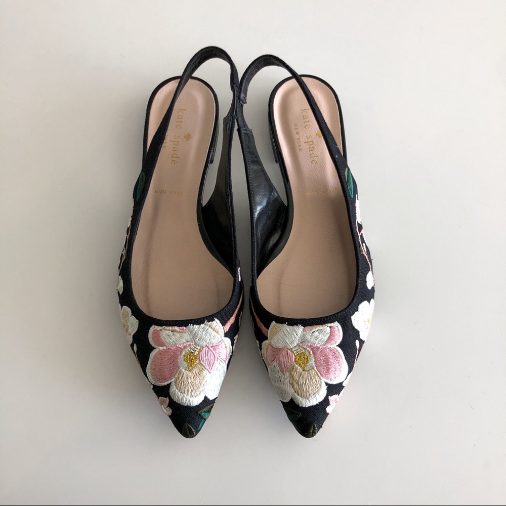 Authentic KATE SPADE Embroidered Flats